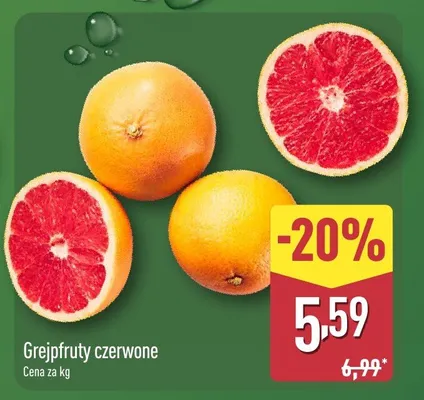 Grejpfruty czerwone promocja w Aldi
