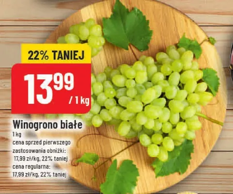 Winogrona białe promocja w POLOmarket