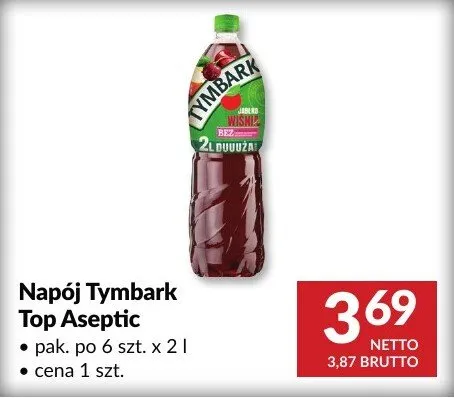Napój Tymbark Top Aseptic promocja w Makro