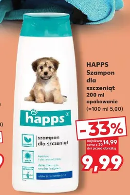 Szampon dla szczeniąt HAPPS promocja w Kaufland