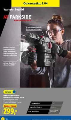 Młotowiertarka udarowa 1050W promocja w Lidl