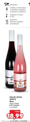 Wino Dolce Lotus Spritz Strawberries promocja w Kaufland