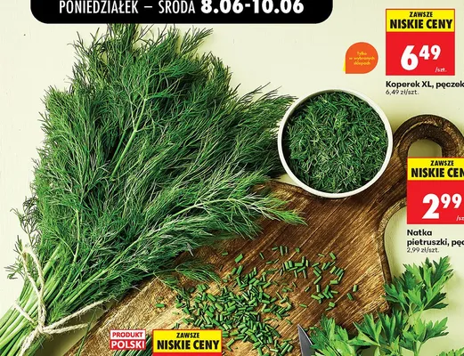 Koperek XL pęczek promocja w Biedronka