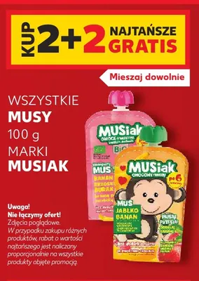 Musy 100 g marki Musiak promocja w Kaufland