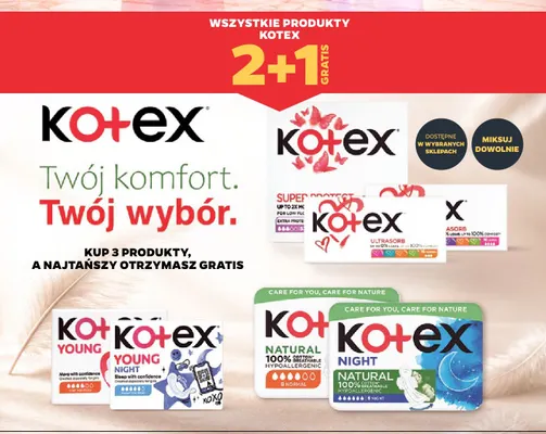 Podpaski Kotex UltraSorb Super promocja w Netto