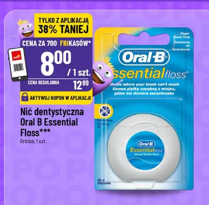 Nić dentystyczna Essential Floss promocja w POLOmarket