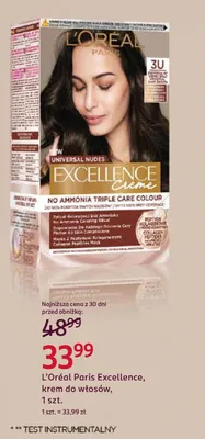 Krem do włosów L'Oréal Paris Excellence 3U promocja w Rossmann