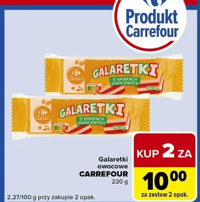 Galaretki owocowe promocja w Carrefour Express