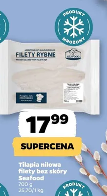 Tilapia nilowa filety bez skóry Seafood promocja w Netto