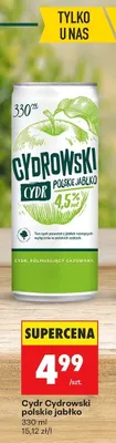 Cydr polskie jabłko promocja w Biedronka