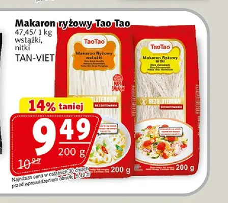 Makaron ryżowy wstążki Tao promocja w Prim Market