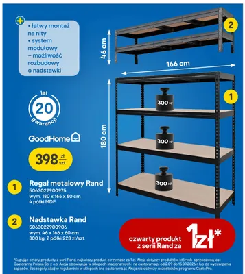 Nadstawka GoodHome Rand promocja w Castorama