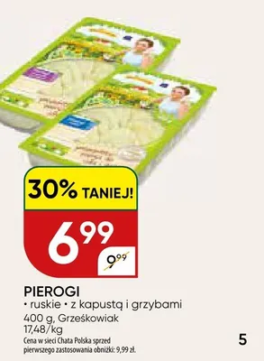 Pierogi z kapustą i grzybami Grześkowiak promocja w Chata Polska