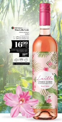 Wino różowe Leilla Verde wytrawne promocja w POLOmarket