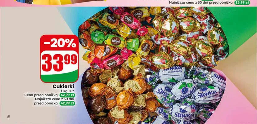 Cukierki Wawel luz promocja w Dino