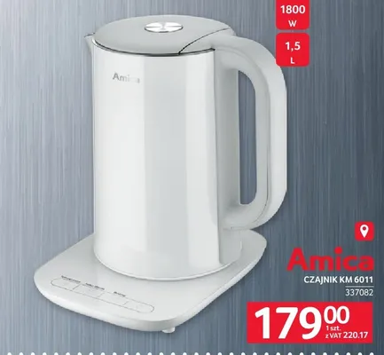 Czajnik KM 6011 Amica 337082 promocja w Selgros