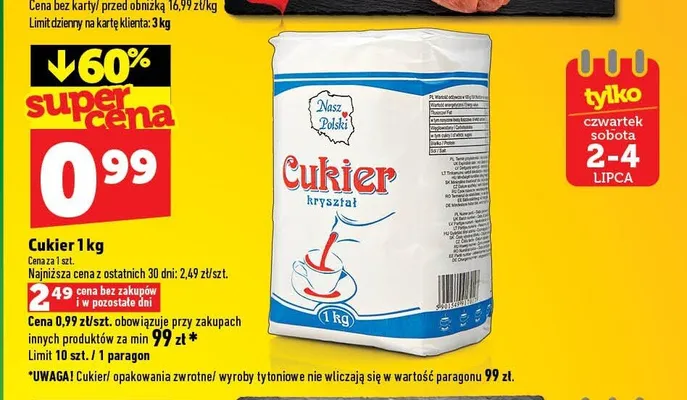 Cukier kryształ Polski Cukier promocja w TOPAZ