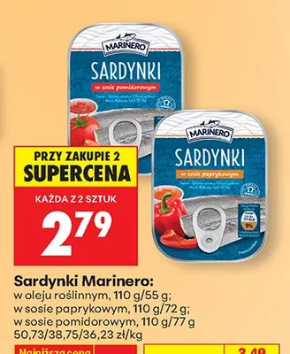 Sardynki w oleju roślinnym promocja w Biedronka