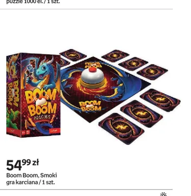 Gra karciana Trefl Boom Boom Smoki promocja w Empik