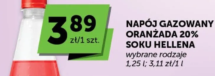 Napój gazowany oranżada 20% soku wybrane rodzaje promocja w ABC