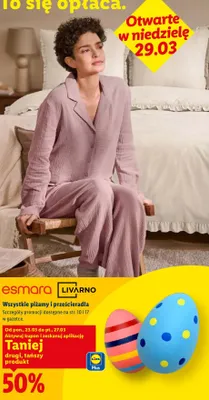 Piżamy i pościeradła promocja w Lidl