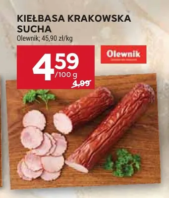 Kiełbasa krakowska sucha Kraina wędlin premium promocja w Stokrotka