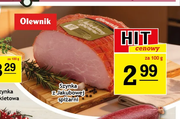 Szynka z Jakubowej spiżarni Olewnik promocja w Gram Market