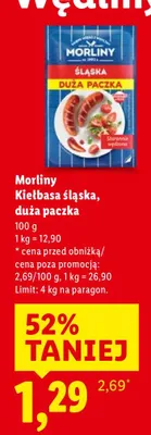 Kiełbasa śląska, duża paczka promocja w Lidl
