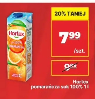 Sok pomarańcza Hortex 100% promocja w API Market