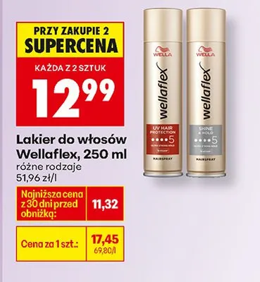Lakier do włosów różne rodzaje promocja w Biedronka
