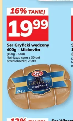 Ser Gryficki wędzony Mlekovita promocja w Hitpol