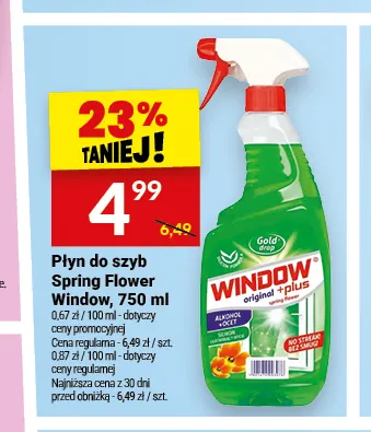 Płyn do szyb Spring Flower Window promocja w Twój Market