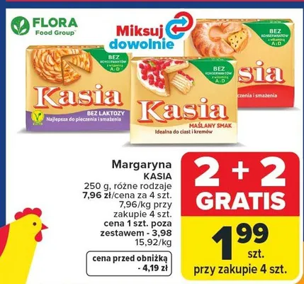 Margaryna różne rodzaje promocja w Carrefour