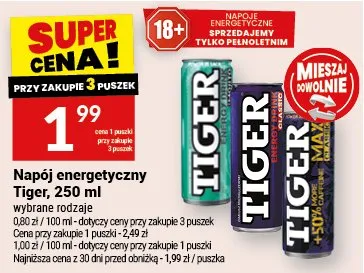 Napój energetyczny Tiger promocja w Twój Market