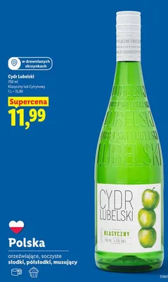 Cydr Lubelski Klasyczny promocja w Lidl