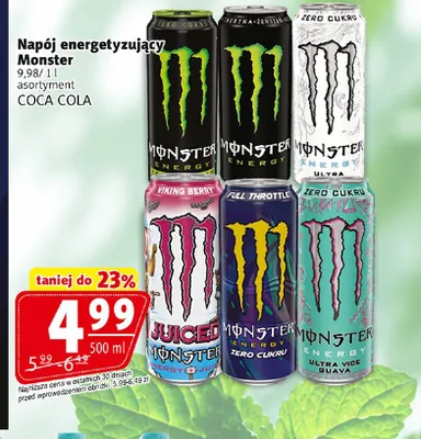 Napój energetyzujący Monster promocja w Prim Market