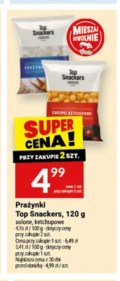 Prażynki Top Snackers solone promocja w Twój Market