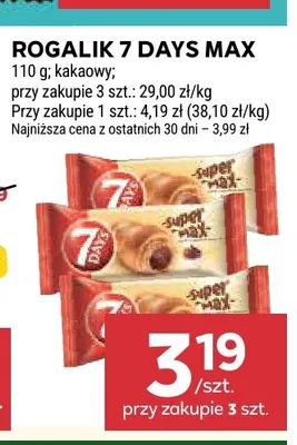 Rogalik 7 Days Max kakaowy 7Days promocja w Stokrotka