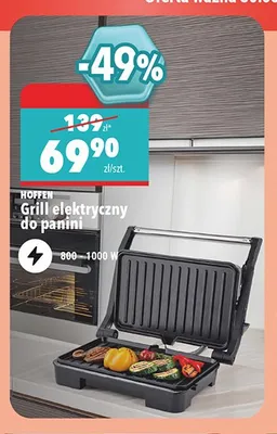 Grill elektryczny do panini Hoffen promocja w Biedronka