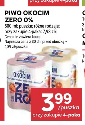 Piwo bezalkoholowe Okocim promocja w Stokrotka