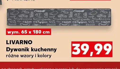 Dywanik kuchenny 65x180 cm Livarno promocja w Kaufland