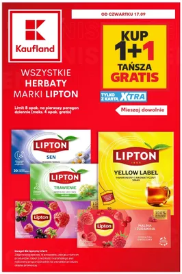 Herbata Lipton Sen promocja w Kaufland