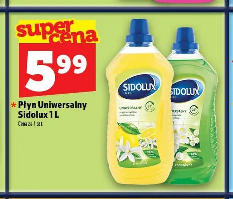 Płyn uniwersalny Sidolux promocja w TOPAZ