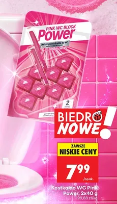 Kostka do WC Agent Max Pink Power promocja w Biedronka