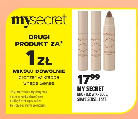 Bronzer w kredce My Secret Shape Sense promocja w Drogerie Natura