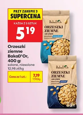 Orzeszki ziemne solone BakaD'Or promocja w Biedronka