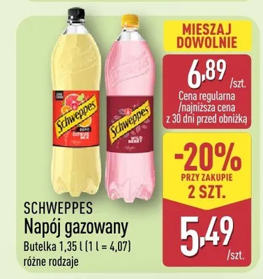 Napój gazowany różne rodzaje promocja w Aldi