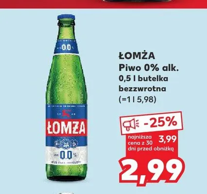 Piwo bezalkoholowe Łomża promocja w Kaufland