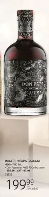 Rum Don Papa Gayuma 40% 700 ml promocja w Selgros