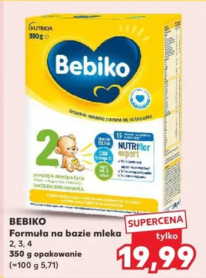 Formuła na bazie mleka 2, 3, 4 promocja w Kaufland